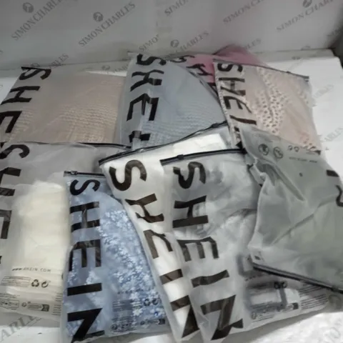LOT OF 9 ASSORTED BAGGED SHEIN CLOTHING ITEMS - VARIOUS SIZES