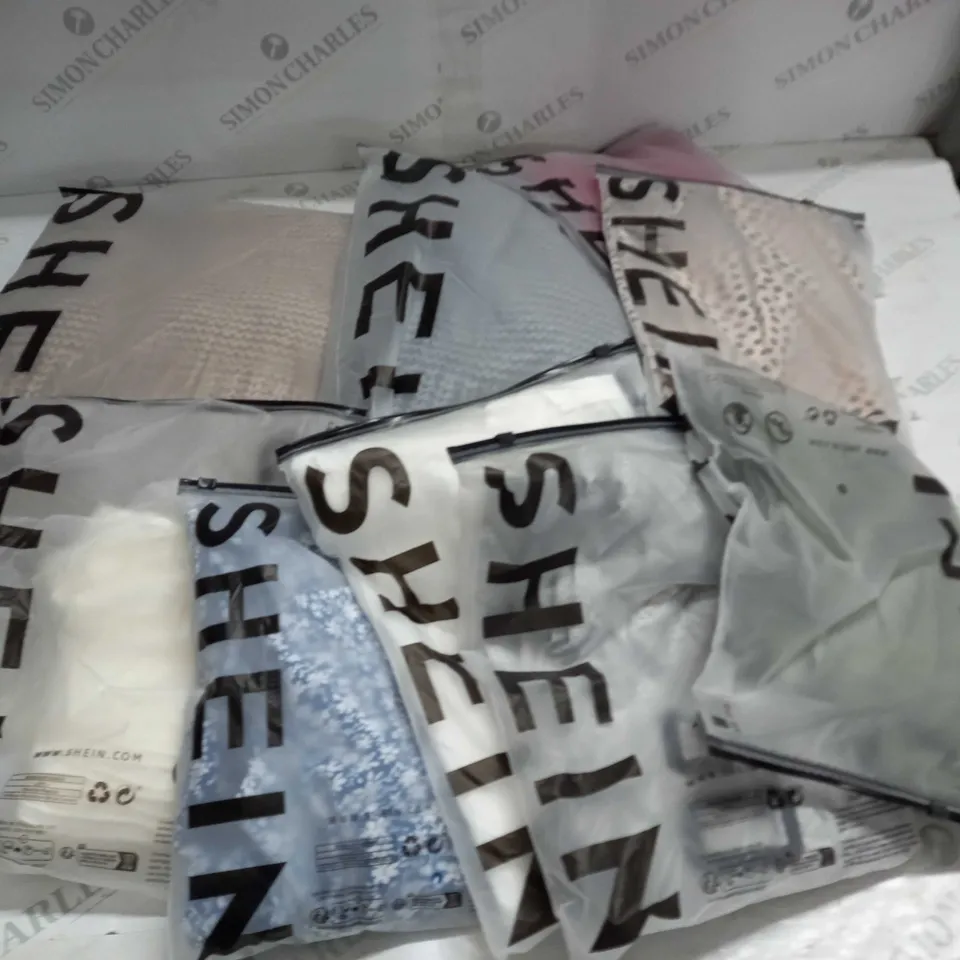 LOT OF 9 ASSORTED BAGGED SHEIN CLOTHING ITEMS - VARIOUS SIZES