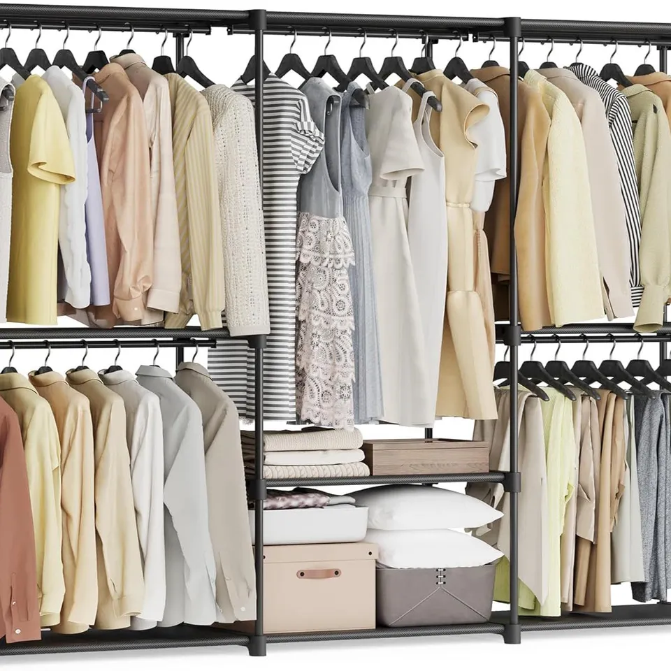 BOXED SONGMICS CLOTHES WARDROBE, PORTABLE CLOSET