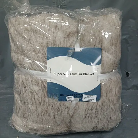 SUPER SOFT FAUX FUR BLANKET - 150 X 200CM