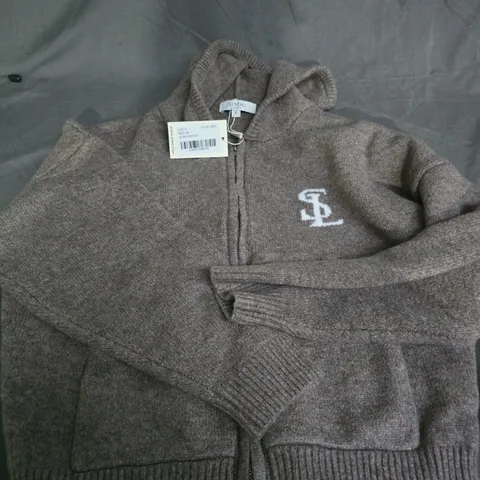 SIMMI LONDON WOMEN'S ZIP HOODIE – BROWN, SIZE S