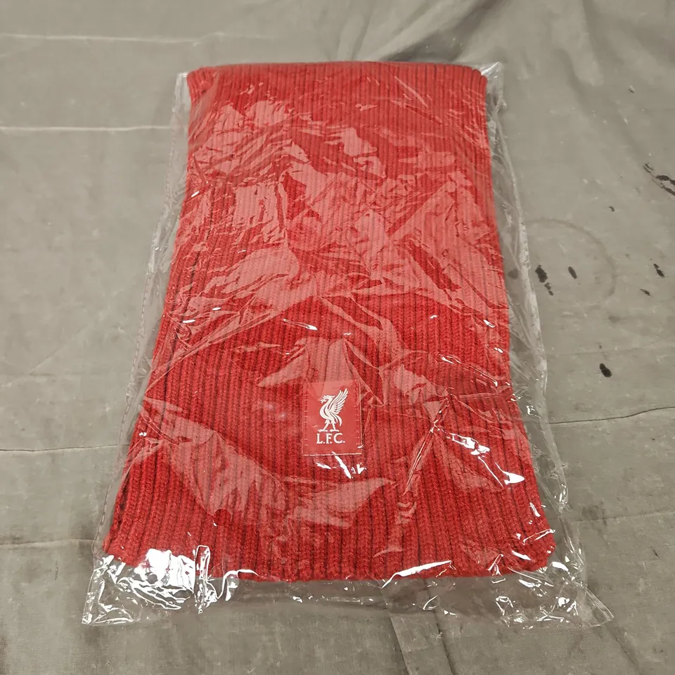 LFC RIBBED KNIT SCARF IN RED ONE SIZE