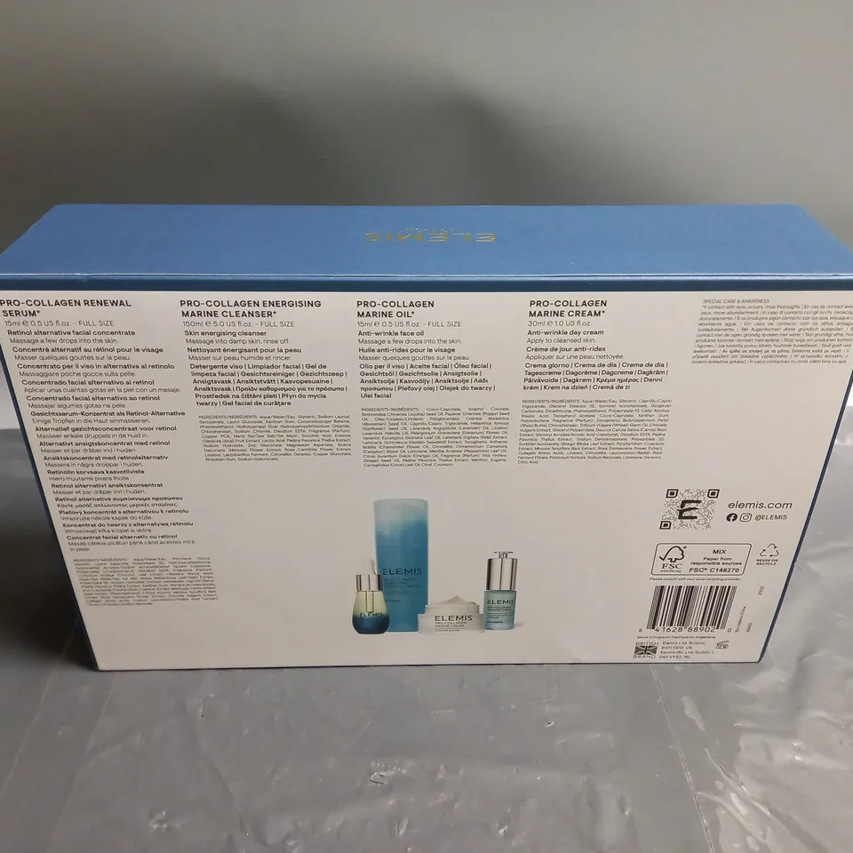 ELEMIS AGE DEFYING BESTSELLERS SET INLCUDING PRO-COLLAGEN MARINE CREAM (30ML), PRO-COLLAGEN MARINE OIL (15ML), PRO-COLLAGEN ENERGISING MARINE CLEANSER (150ML), ETC. 