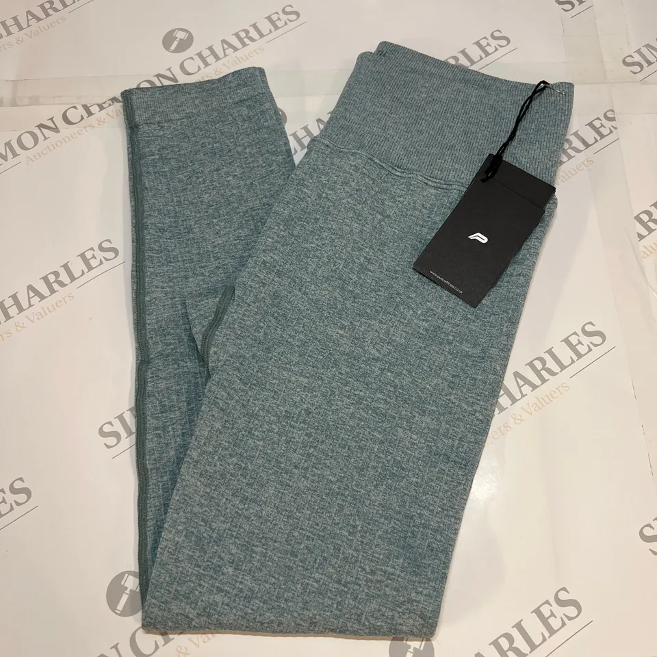 PURSUE FITNESS LOUNGE SEAMLESS LEGGINGS IN SKY BLUE SIZE M