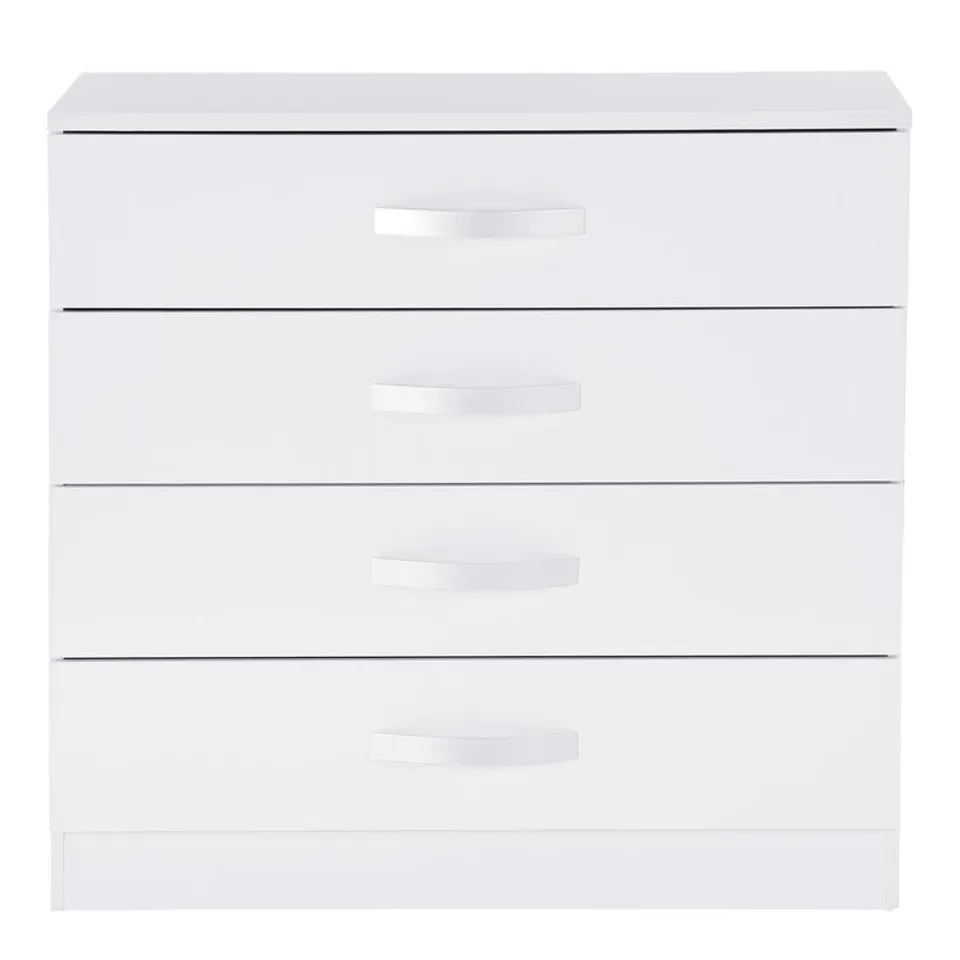 BOXED ARKADI 4 DRAWER CHEST - WHITE