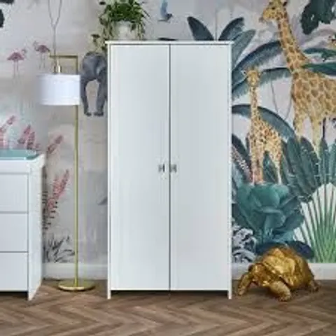 BOXED OBABY EVIE DOUBLE WARDROBE - WHITE (3 BOXES)