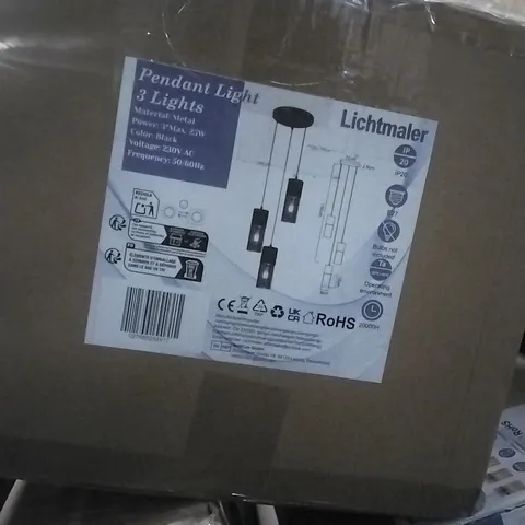 BOXED LITCHTMALER PENDANT LIGHT 3 LIGHTS 
