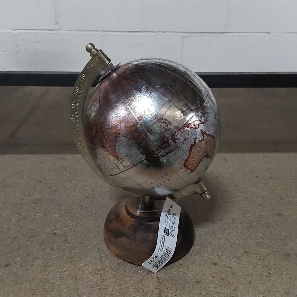 BOXED FRISKING METAL TABLETOP GLOBE
