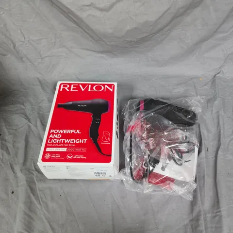 BOXED REVLON FAST AND LIGHT HAIR DRYER IN BLACK