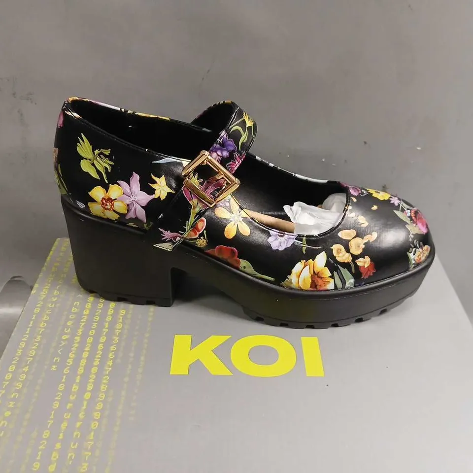 BOXED KOI TIRA MARY JANE SHOES FLORAL EDITION SIZE 5
