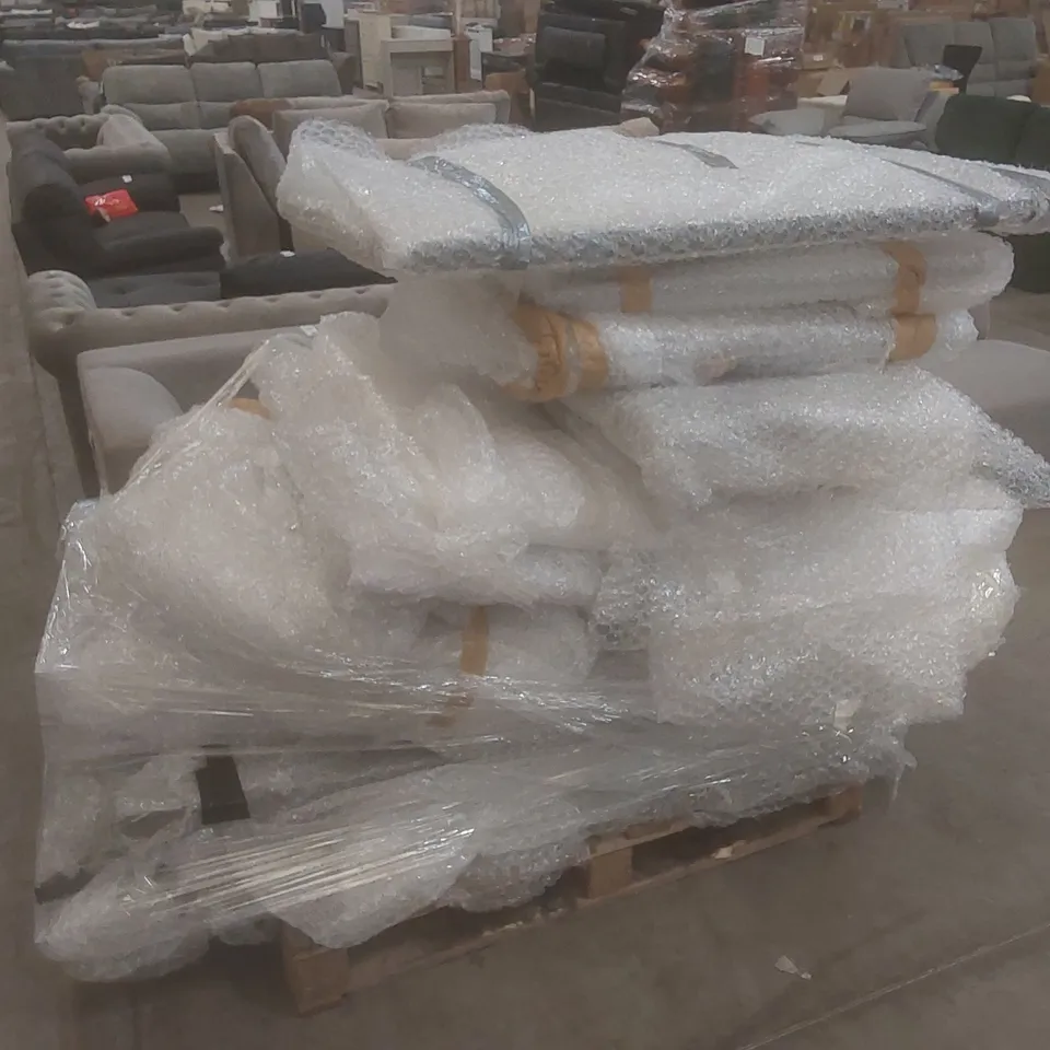 PALLET TO CONTAIN ASSORTED WRAPPED FURNITURE AND FURNITURE PARTS