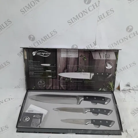 SAN IGNACIO VITA 3 PIECE KNIFE SET