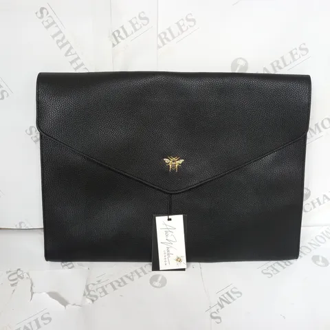 ALICE WHEELER EATON LAPTOP DOCUMENT HOLDER IN BLACK