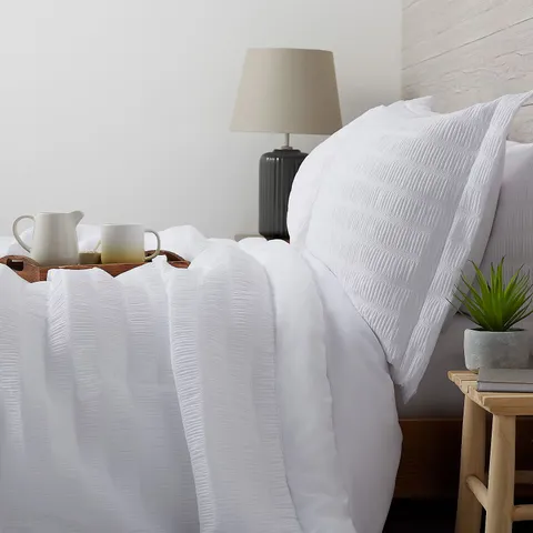 SUPERSOFT BY COZEE HOME TEXTURED STRIPE BEDSPREAD WITH CONTRAST BORDER
