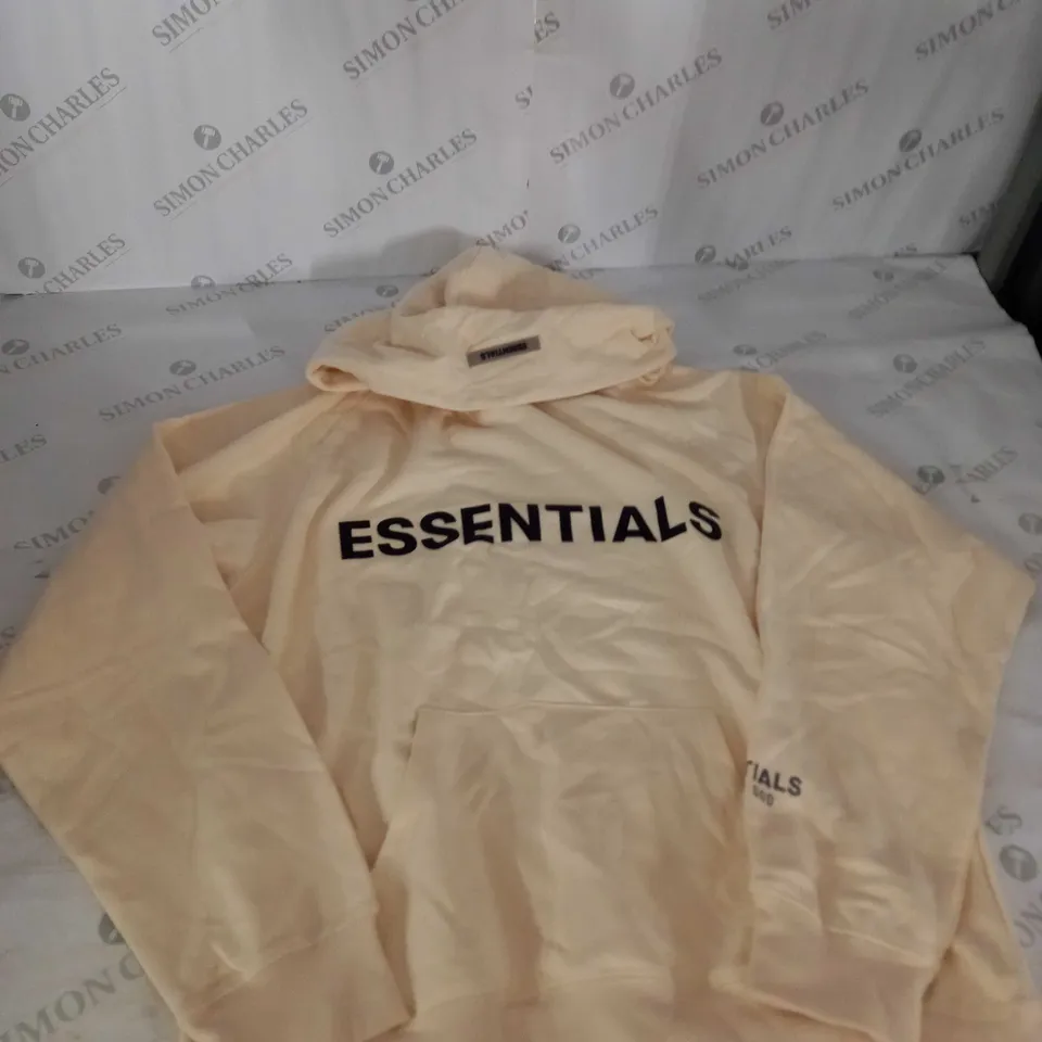 CREAM ESSENTIALS HOODIE SIZE L 