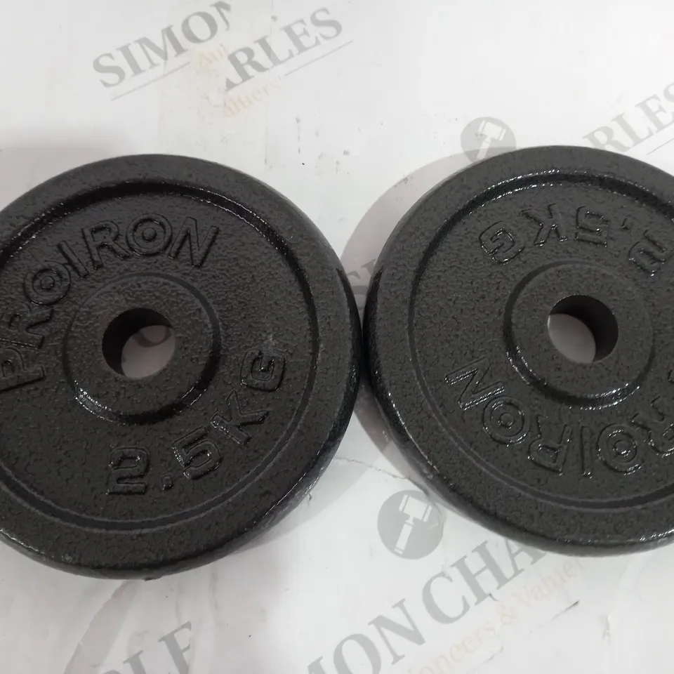 PAIR OF PROIRON 2.5KG PLATES