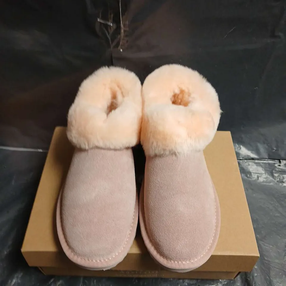 AUS WOOLI COOGEE PALE PINK SLIPPERS – WOMEN'S UK 6 