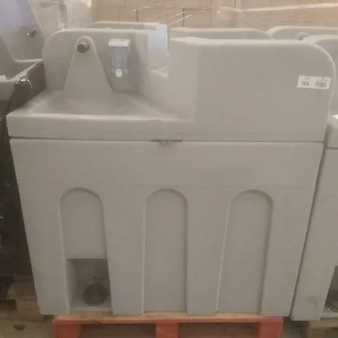 TWO WIDE FREESTANDING DUO WASH STATIONS