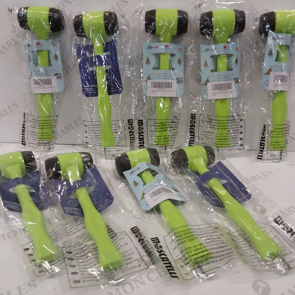 9 BRAND NEW MOSCATELLI CAMPING HAMMERS WITH HOOKS