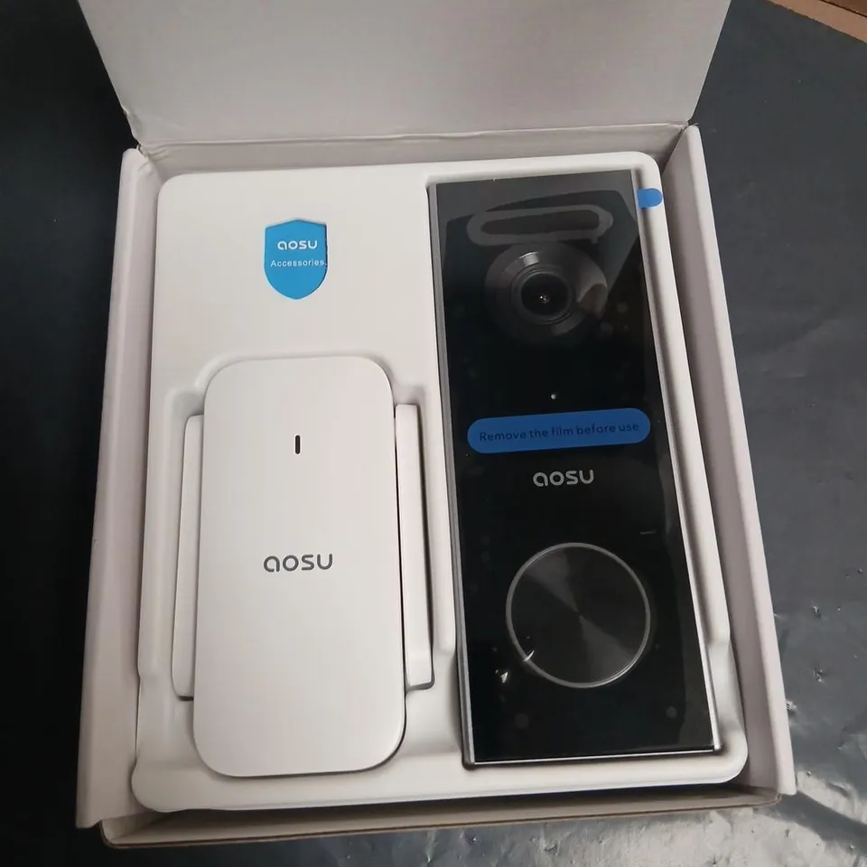 AOSU VIDEO DOORBELL PRO WITH WI-FI HOMEBASE – 2K QHD (BOXED)