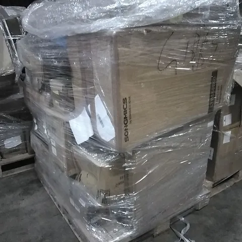 PALLET TO INCLUDE TRASH CAN,LED FLOOD LIGHTS,DOG CAGE,SINK CABINET AND OTHER ASSORTED ITEMS...