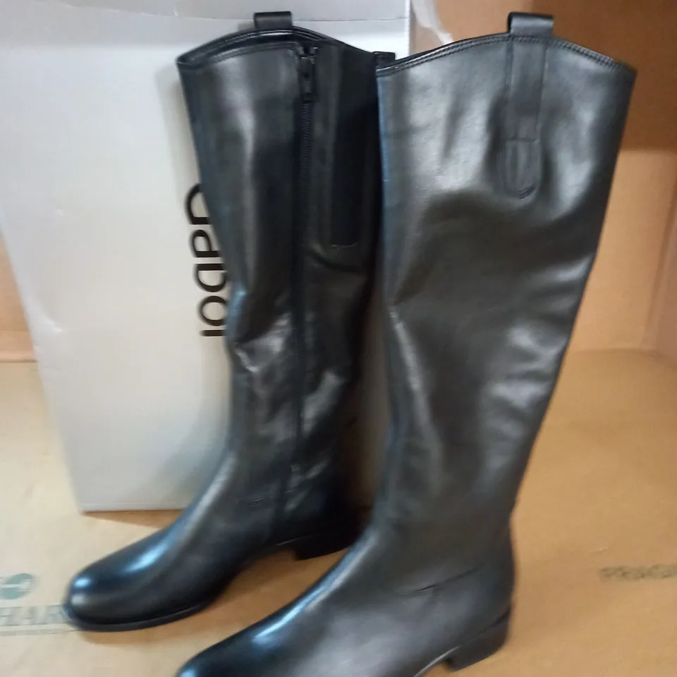 PAIR OF GABOR BLACK BOOTS - 4.5