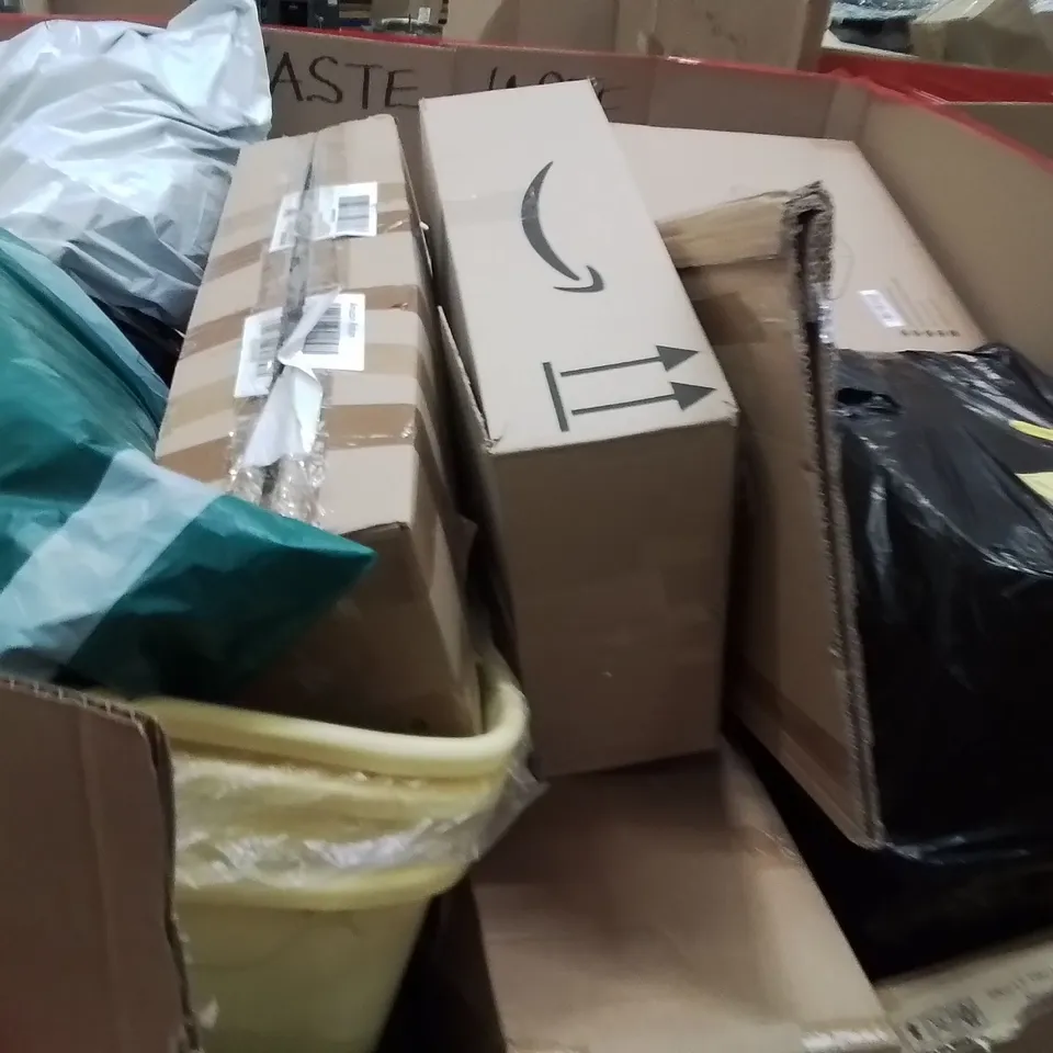 PALLET OF ASSORTED HOUSEHOLD GOODS AND PRODUCTS TO INCLUDE;RETRACTABLE SAFETY GATE,LED MIRROR LIGHT,CAT LITTER TRAY 