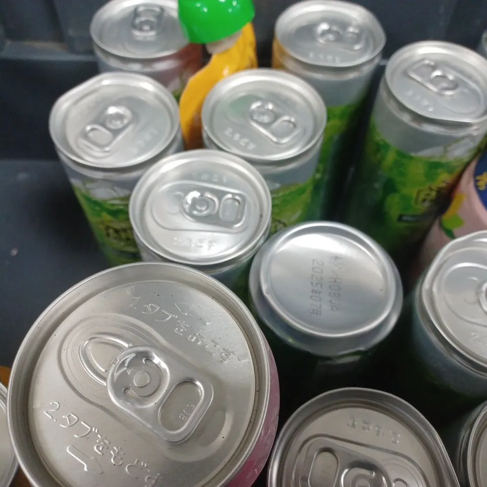 APPROXIMATELY 20 ASSORTED FOOD AND DRINK ITEMS TO INCLUDE FANTA, COCA-COLA, RUBICON, ETC - COLLECTION ONLY