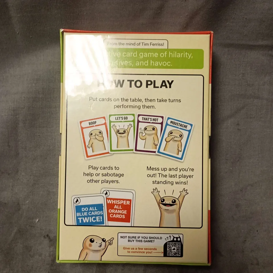 SEALED COYOTE CARD GAME BY TIM FERRISS & EXPLODING KITTENS 