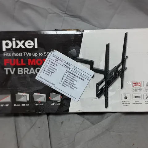 PIXEL FULL MOTION TV BRACKET FOR UP TO 55"