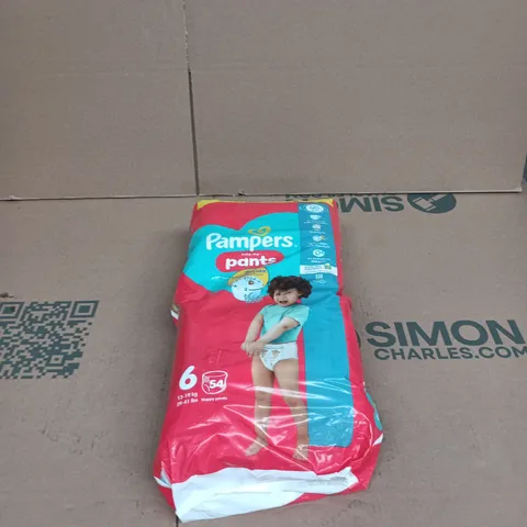 PAMPERS BABY DRY PANTS JUMBO PACK SIZE 6 54 NAPPY PANTS