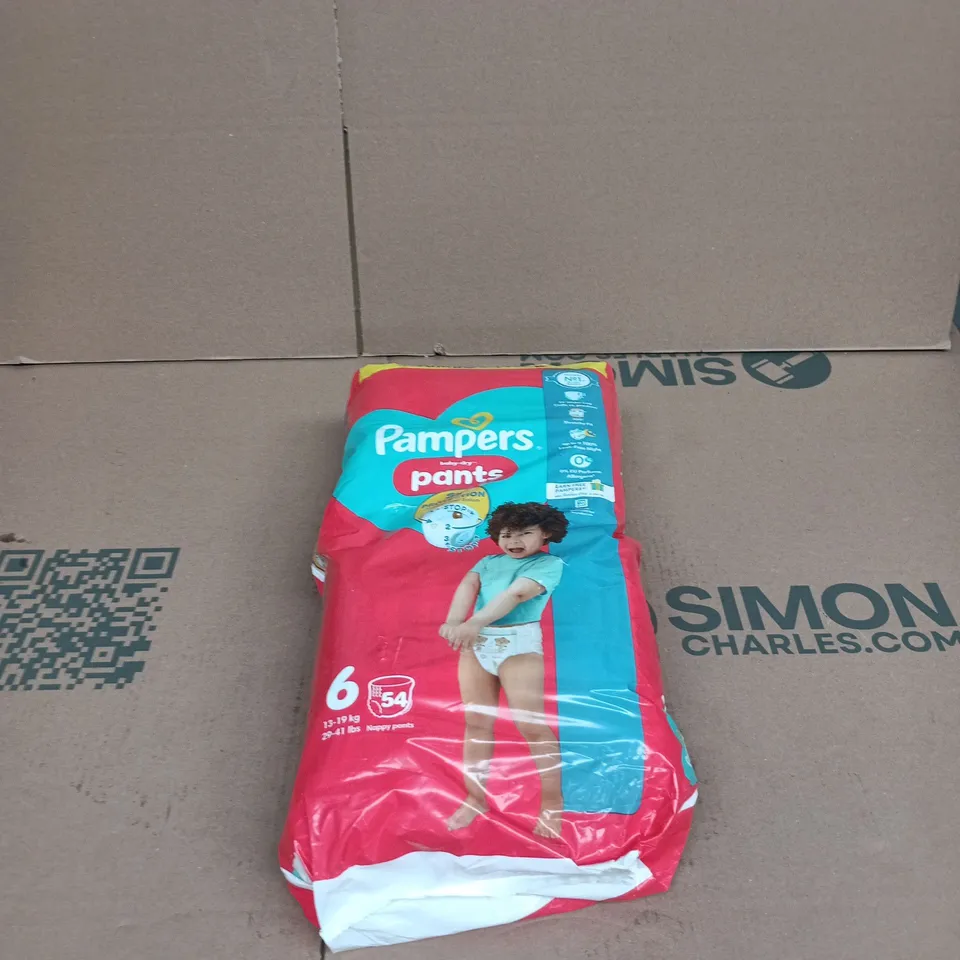 PAMPERS BABY DRY PANTS JUMBO PACK SIZE 6 54 NAPPY PANTS