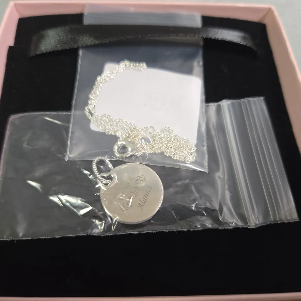 PANDORA PERSONALISED PENDANT NECKLACE