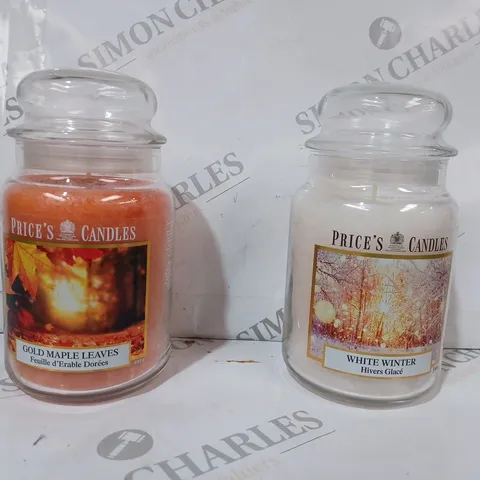 BOXED PRICE'S CANDLES SET OF 2 SCENTED CANDLES