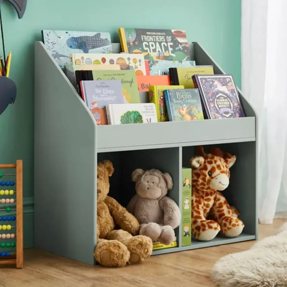 BOXED KIDS CASEY BOOKCASE WITH STORAGE - SAGE (1 BOX)