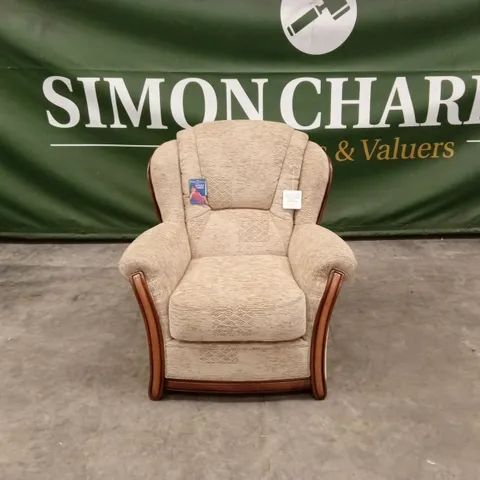 QUALITY DESIGNER ITALIAN MADE FABRIC ARMCHAIR