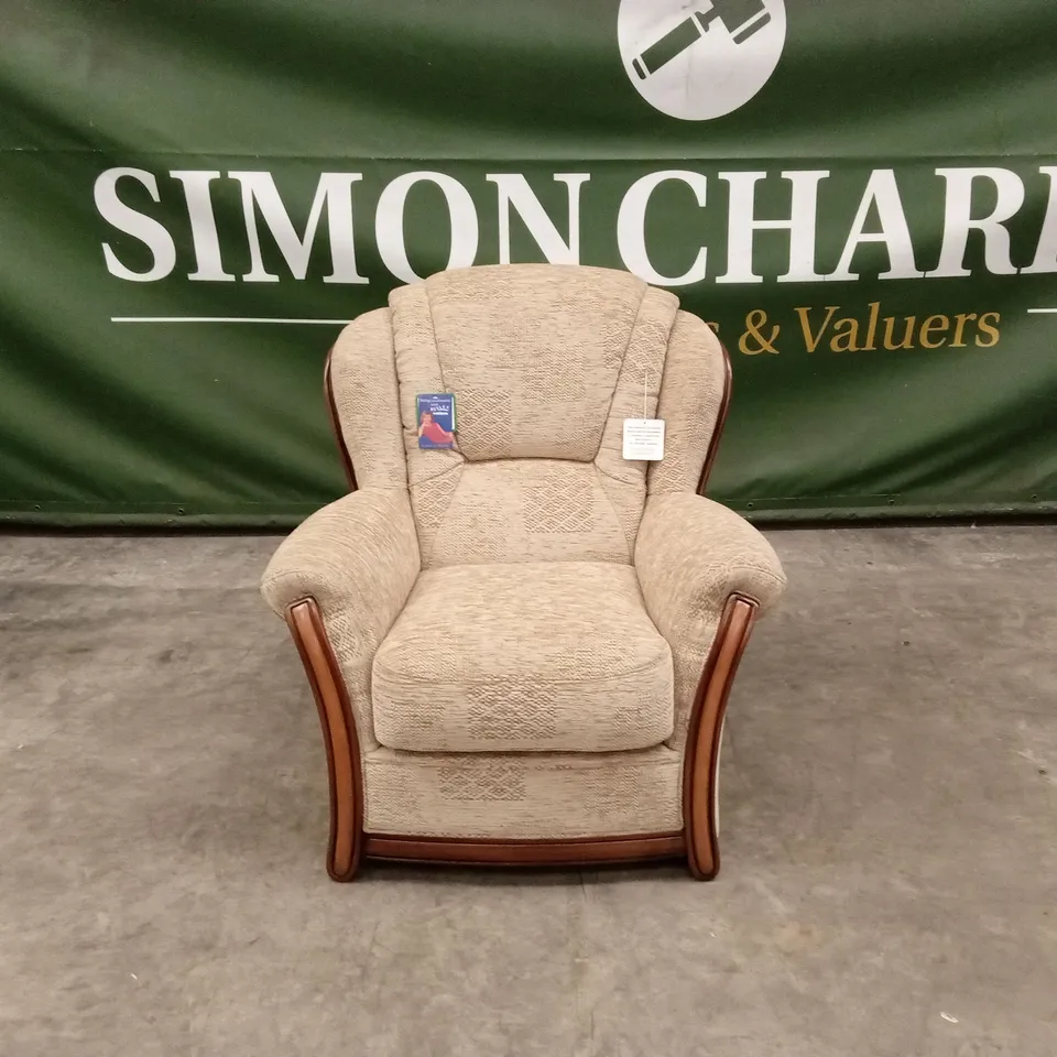 QUALITY DESIGNER ITALIAN MADE FABRIC ARMCHAIR