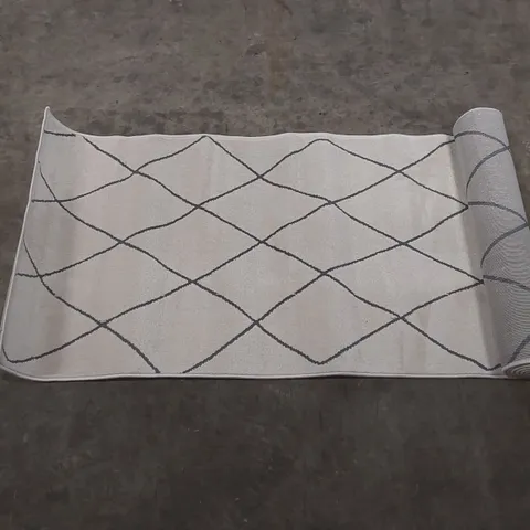 BRAND NEW PACO HOME HARAL RUNNER RUG - WHITE // SIZE: 80 X 300cm