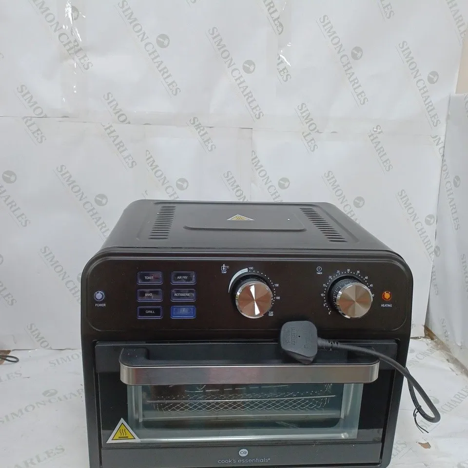BOXED COOK'S ESSENTIAL 21-LITRE AIRFRYER OVEN IN BLACK