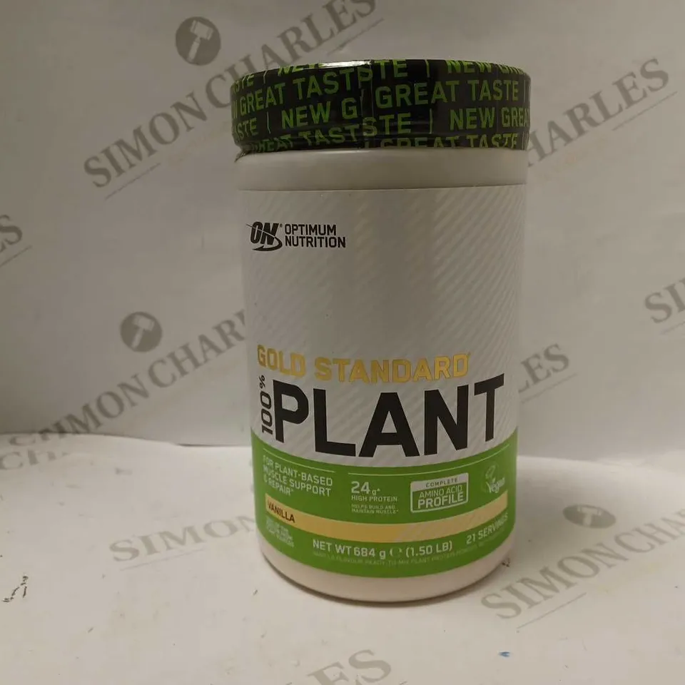 OPTIMUM NUTRITION GOLD STANDARD 100% PLANT PROTEIN (684G) - VANILLA