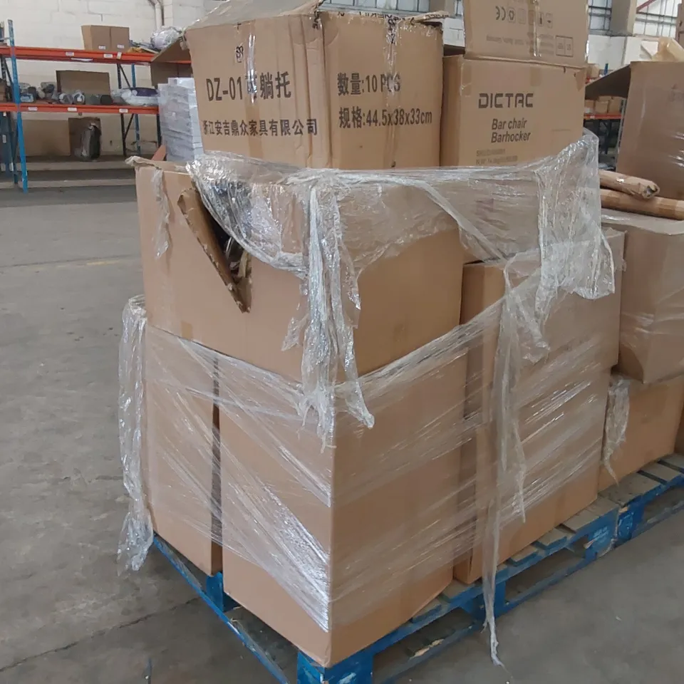 PALLET OF ASSORTED BARSTOOL/CHAIR PARTS