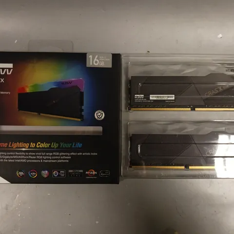 BOXED KLEVV CRAS X DDR4 GAMING MEMORY (2 X 8GB)