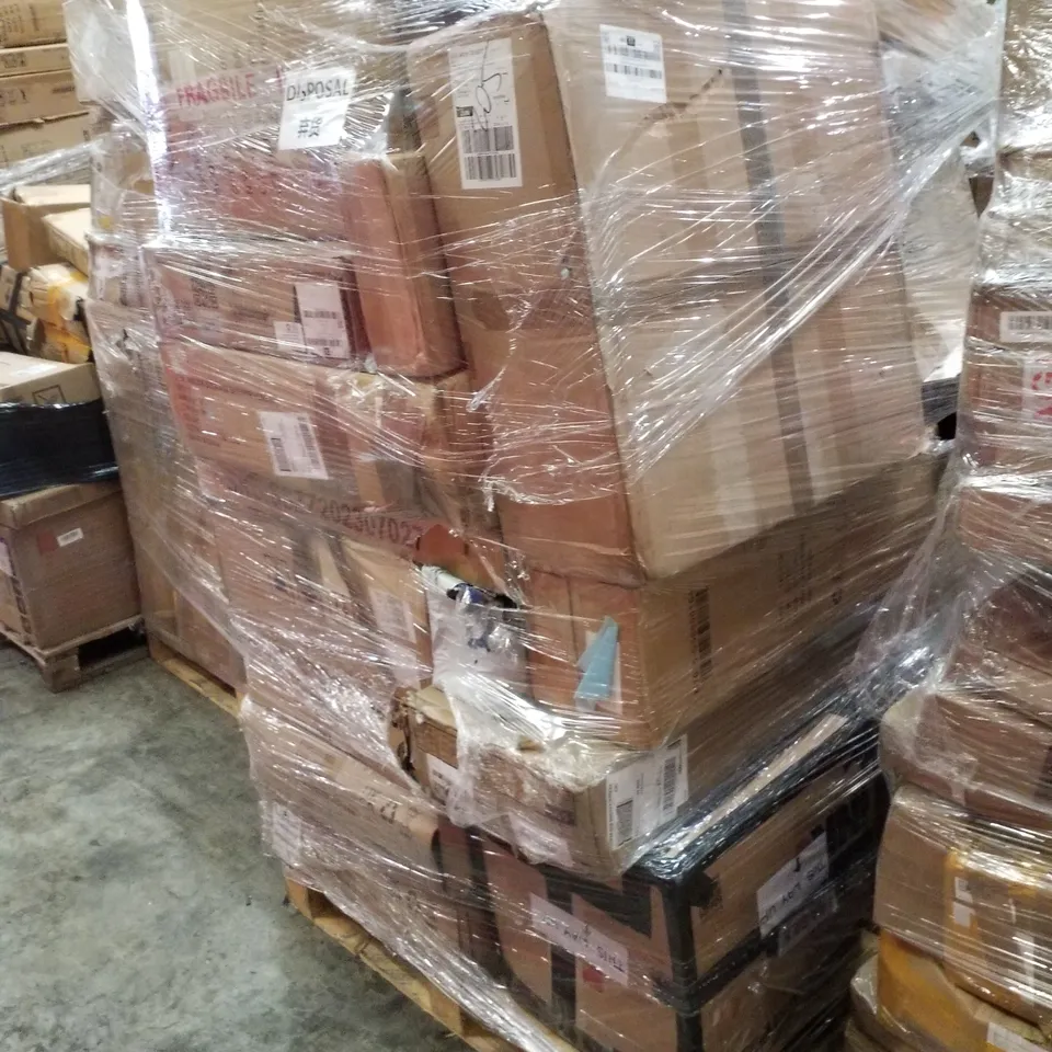 PALLET CONTAINING ASSORTED PRODUCTS INCLUDING INDOOR EXERCISE BIKE, PIZZELLO OUTDOOR GRILL DINING & 3 LAYER CLOTHES HANGER