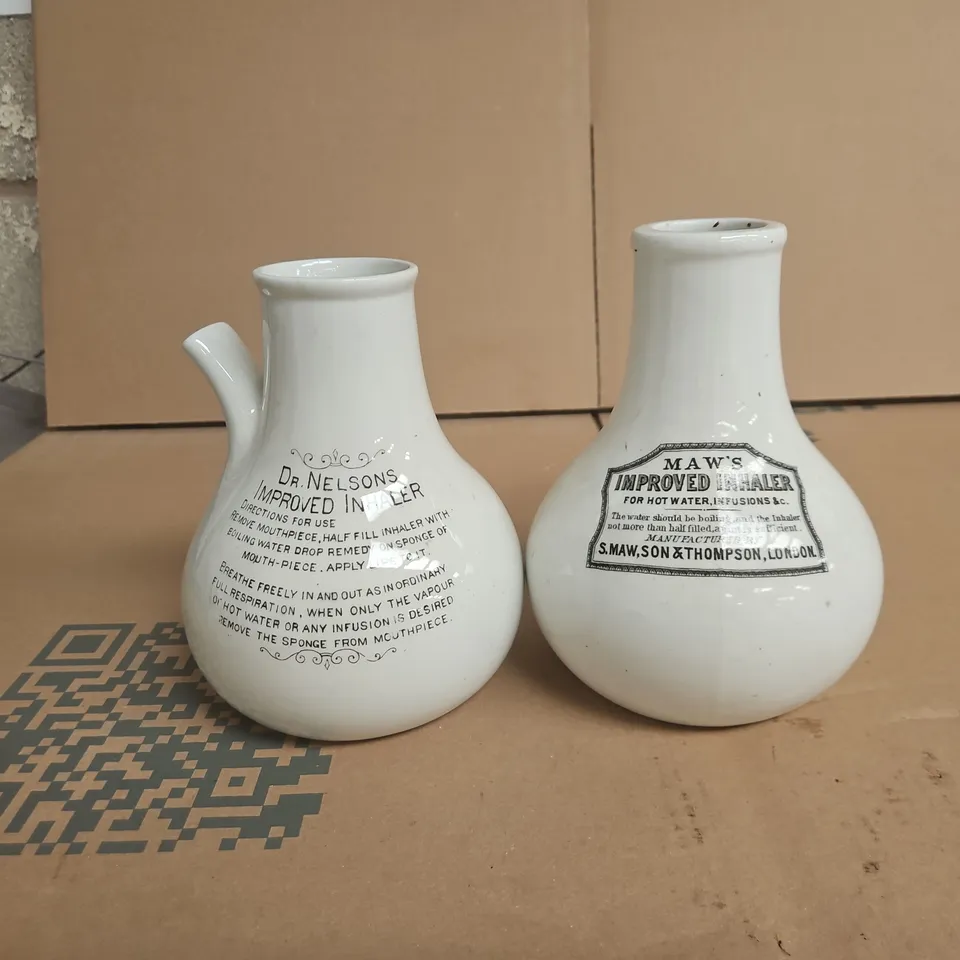 DR NELSON’S IMPROVED INHALER, VOCAL STEAMER WHITE UNBOXED