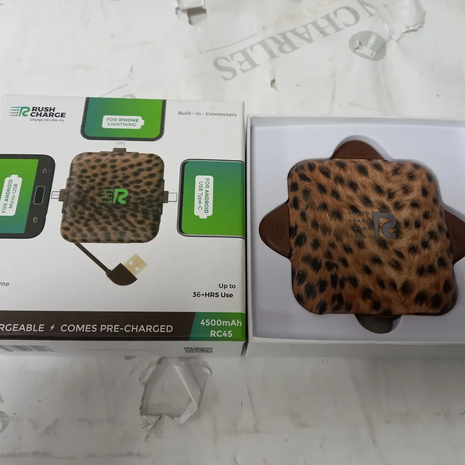 RUSH CHARGE 4500MAH TRIDENT PORTABLE CHARGER