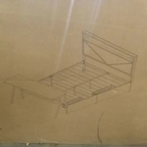 BOXED BED FRAME // SIZE UNSPECIFIED (2 BOXES)