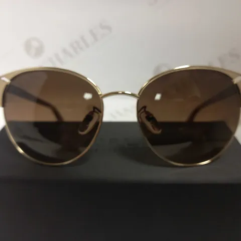 FURLA ROUND ROSE GOLD SUNGLASSES