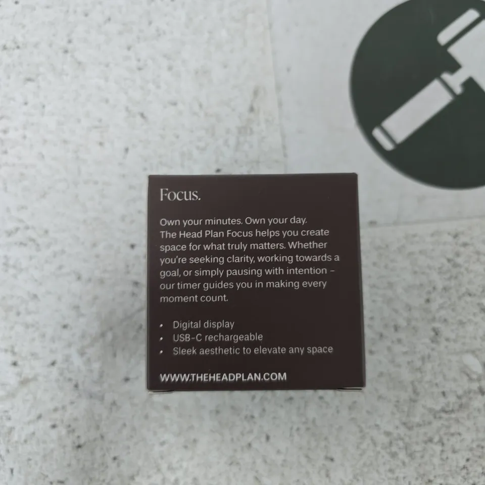 THE HEAD PLAN FOCUS TIMER - USB-C RECHARGEABLE DESK TIMER