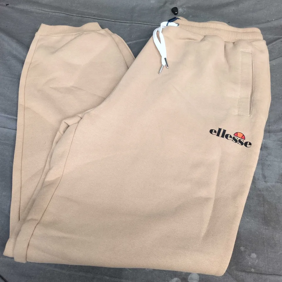 ELLESSE SWEAT BOTTOMS IN BEIGE - UK 16