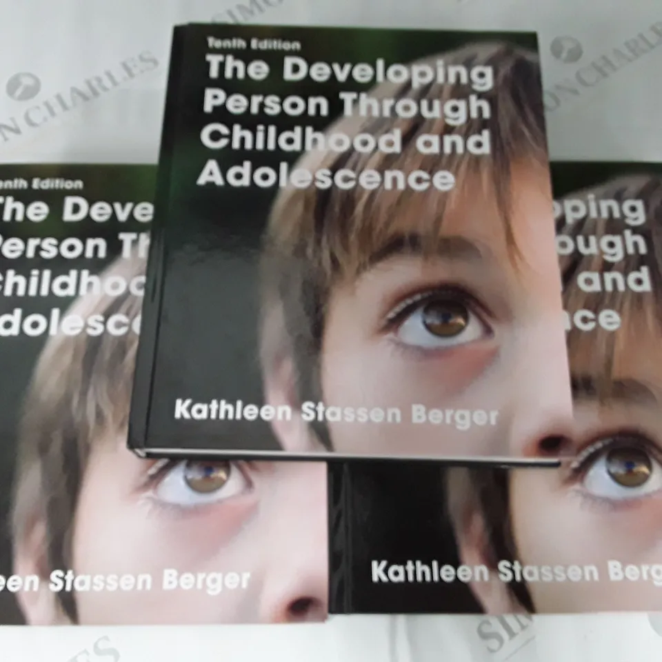 LOT OF 3 THE DEVELOPING PERSONTHROUGH CHILDHOOD AND ADOLESCENCE 10TH EDITION